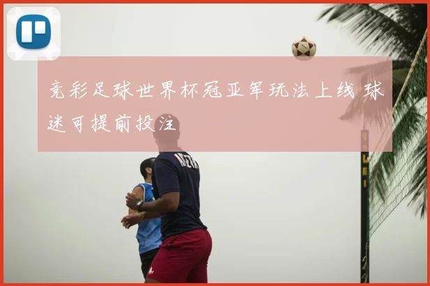 竞彩足球世界杯冠亚军玩法上线 球迷可提前投注
