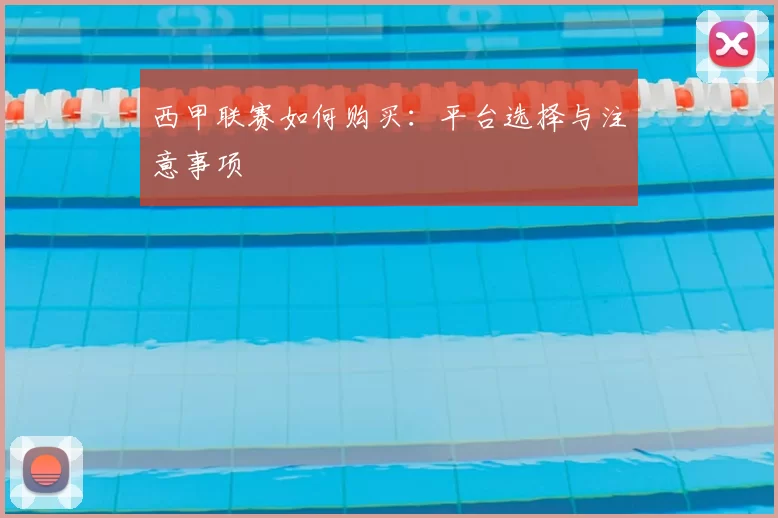 西甲联赛如何购买:平台选择与注意事项